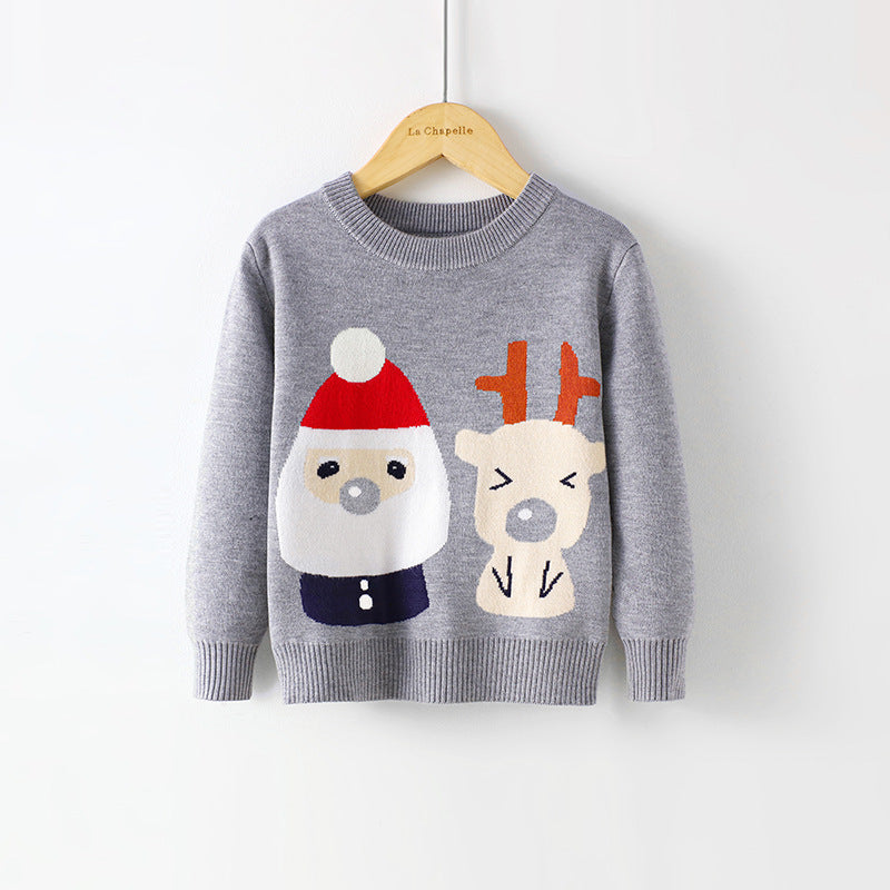 Pull de Noël à motif dessin animé