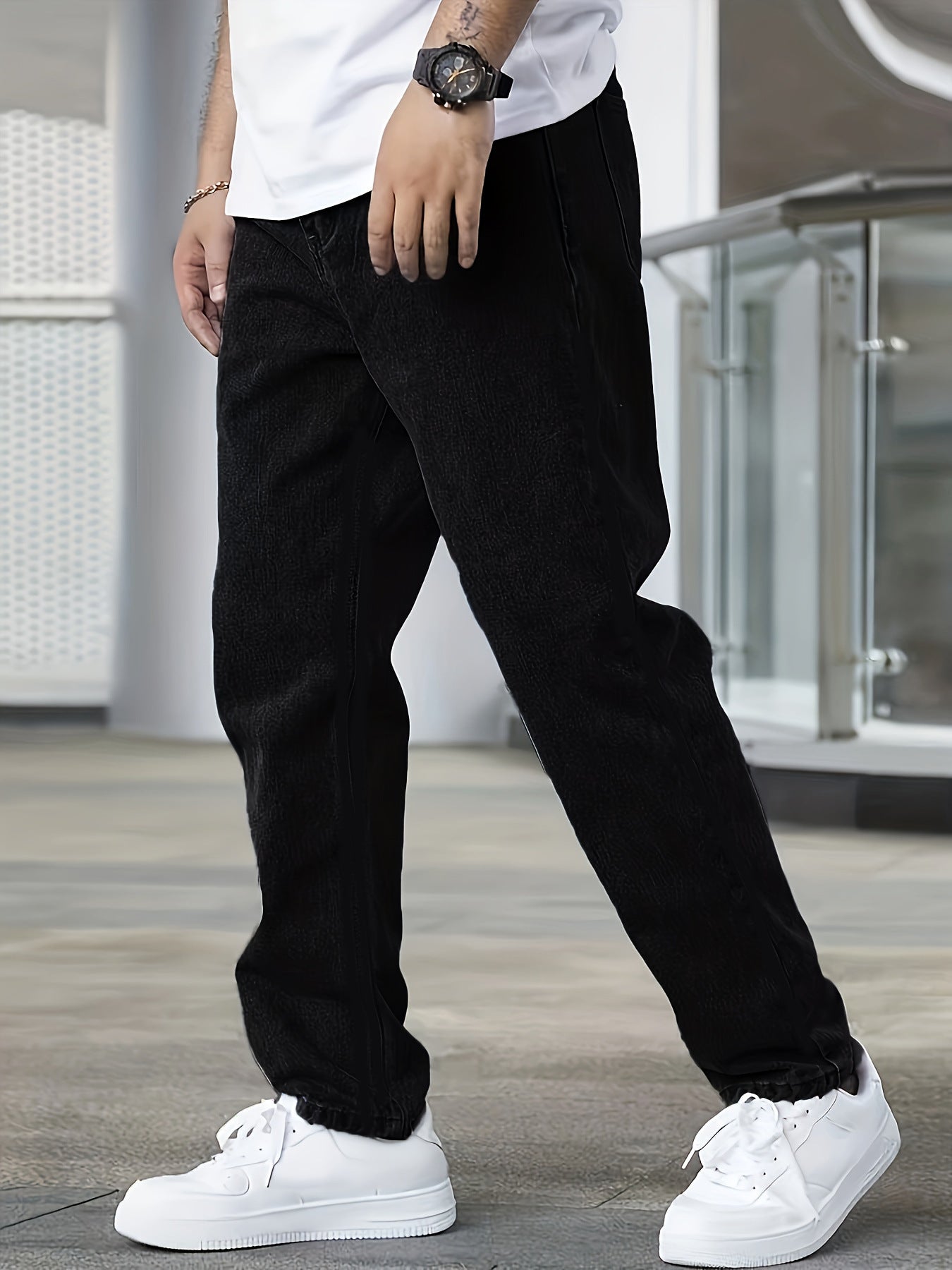 Jeans noirs tendance