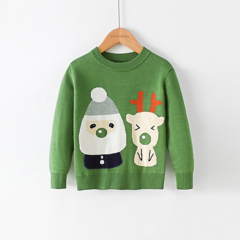 Pull de Noël à motif dessin animé