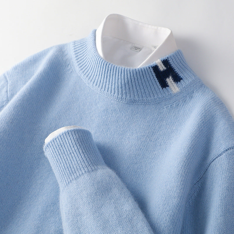 Pull jacquard décontracté