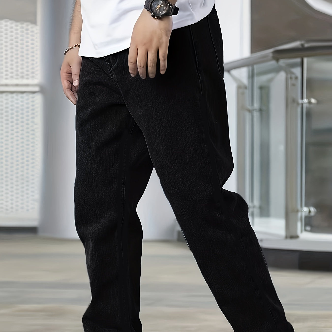 Jeans noirs tendance