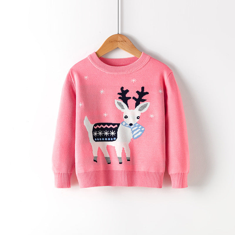 Pull de Noël à motif dessin animé