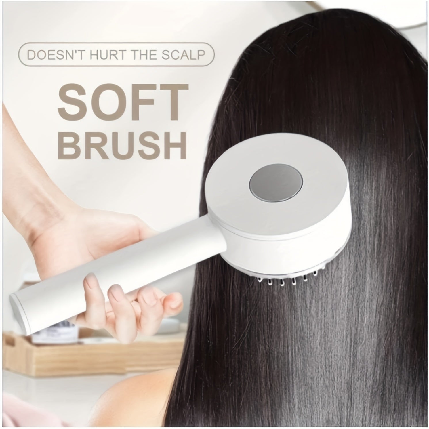 Brosse à cheveux autonettoyante &massante ⭐️⭐️⭐️⭐️⭐️ 4.95 (127 reviews)