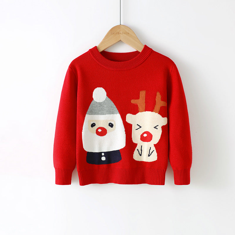 Pull de Noël à motif dessin animé